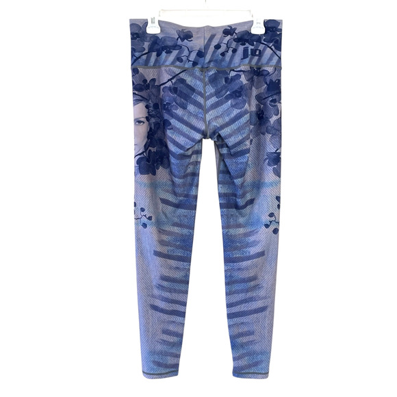 NIYAMA SOL x JLO I'm Real Women's Size XL Purple/Blue Roll Waist Y2K Leggings - Picture 7 of 10
